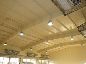 体育館照明設備改修工事